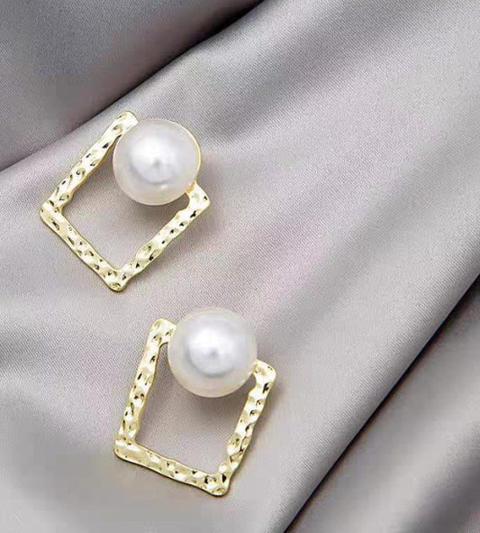 Korean Square Pearl Shape Earing | Ethnic Wear | Casual Wear For Girls
